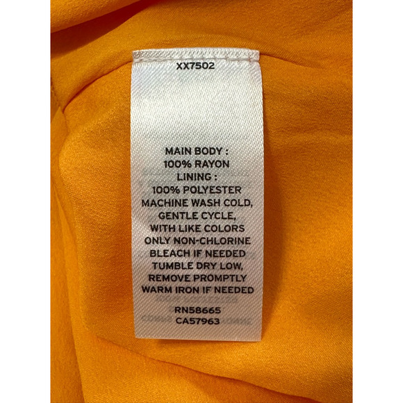 BP Sundress Above Knee Length Zip Closure Spaghetti Strap Floral Orange XXS NWOT - Picture 10 of 10